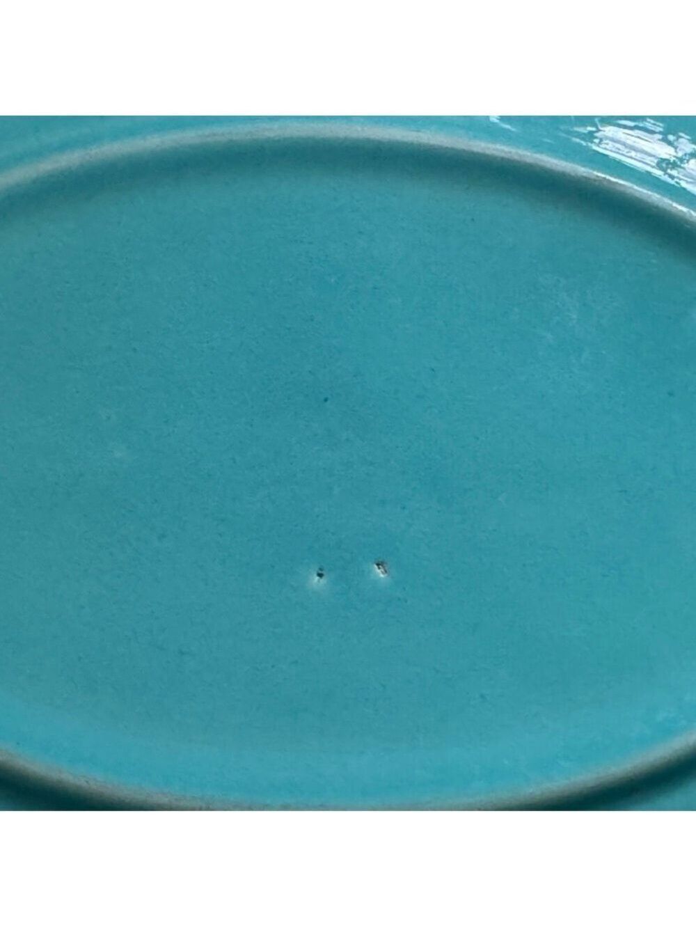 Vintage Caliente California Pottery Oval Plate – Turquoise - Picture 5 of 5